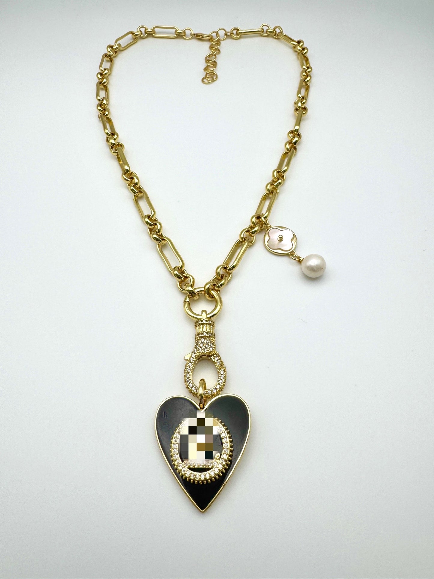 LV Heart Necklace