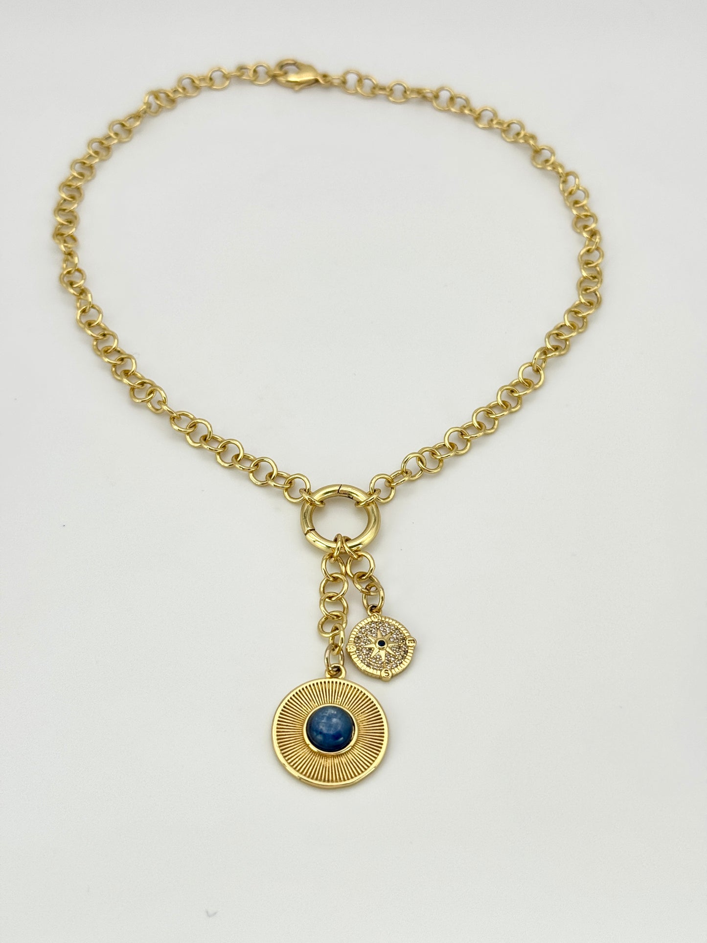 Blue Tigers Eye Necklace