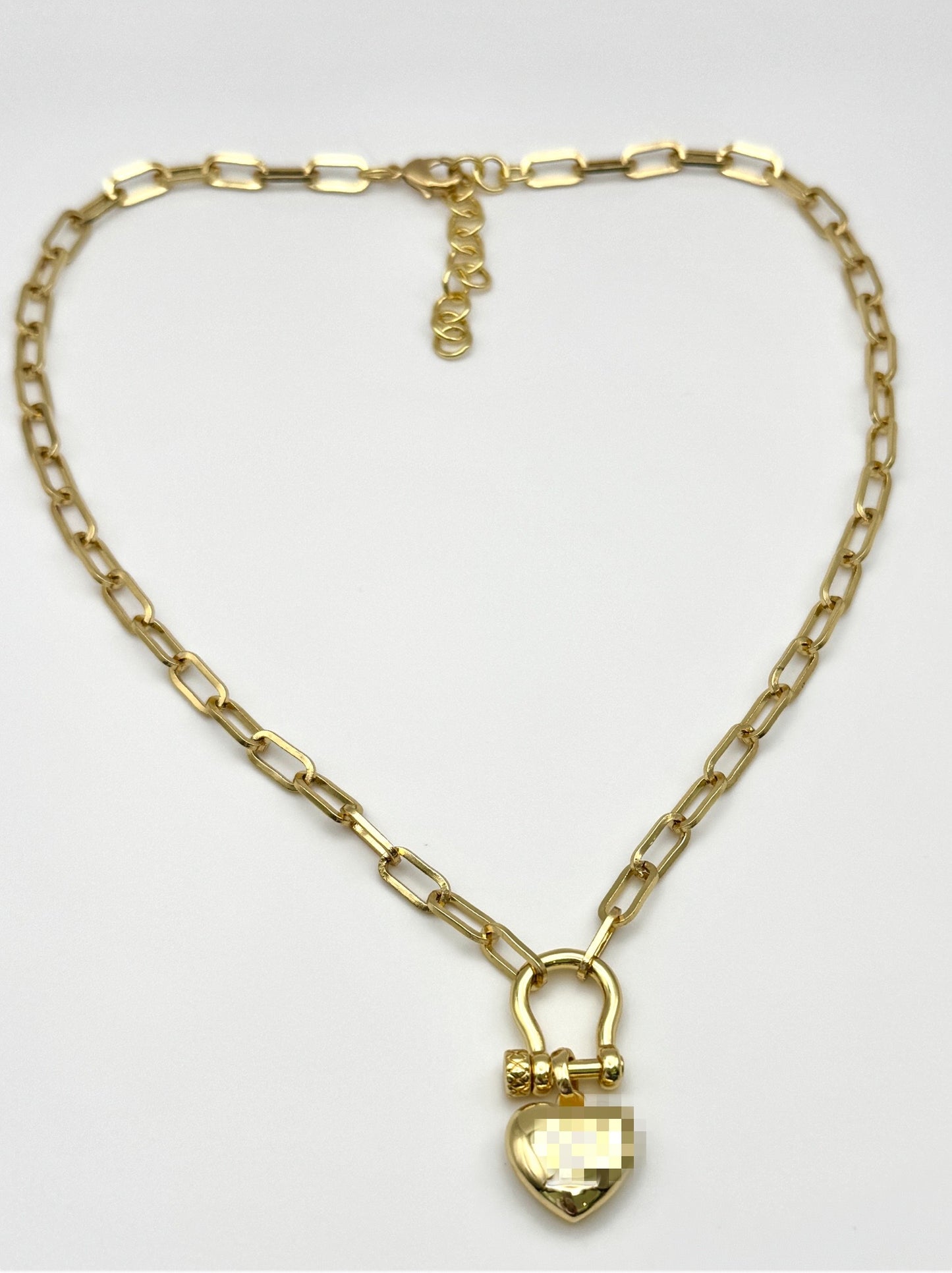 LV Sailor Clasp Heart Necklace