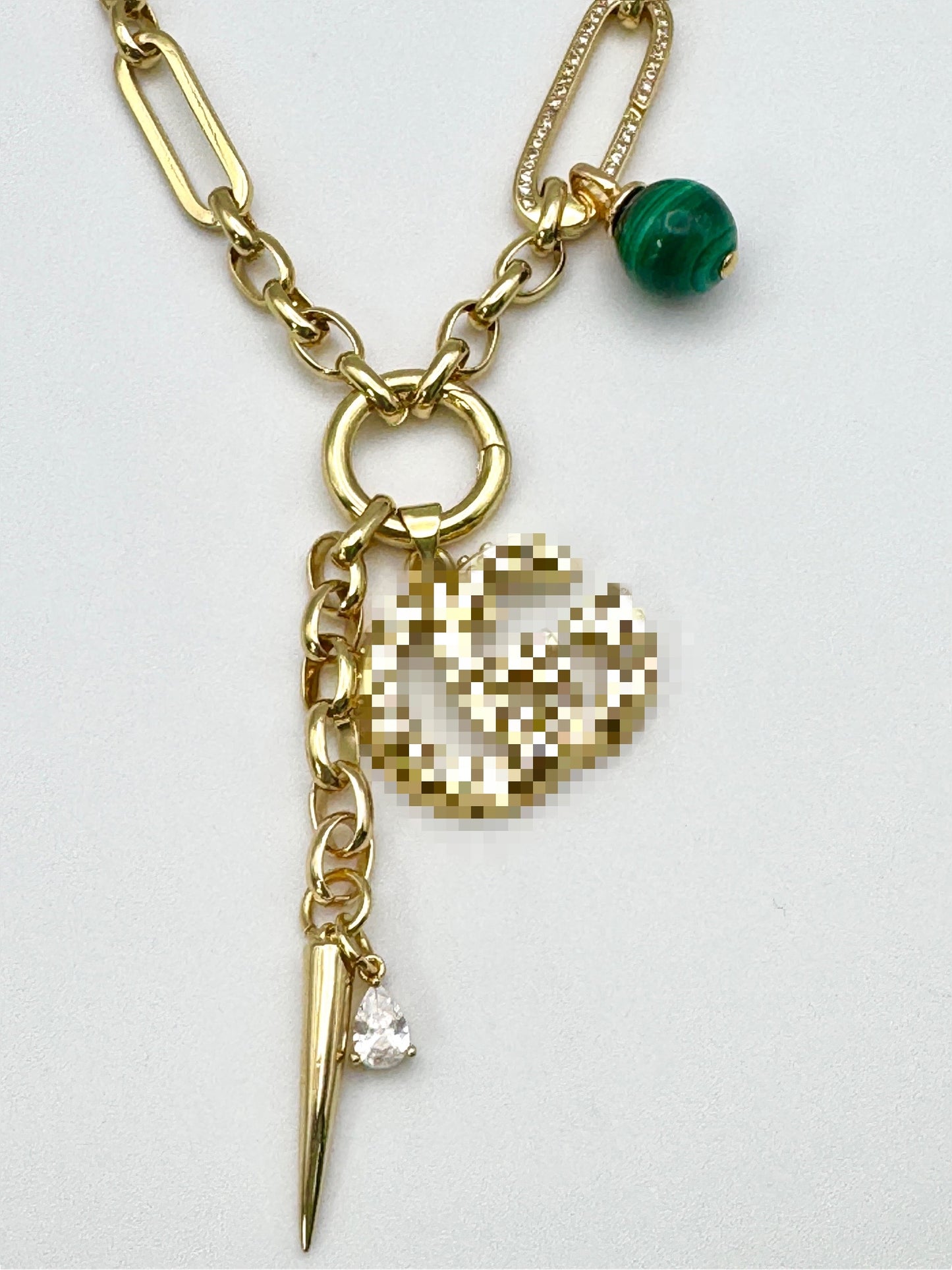 Double G Malachite Necklace