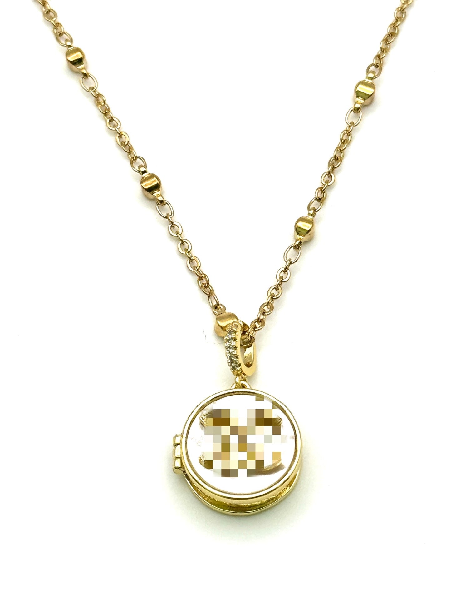 CC Locket Necklace