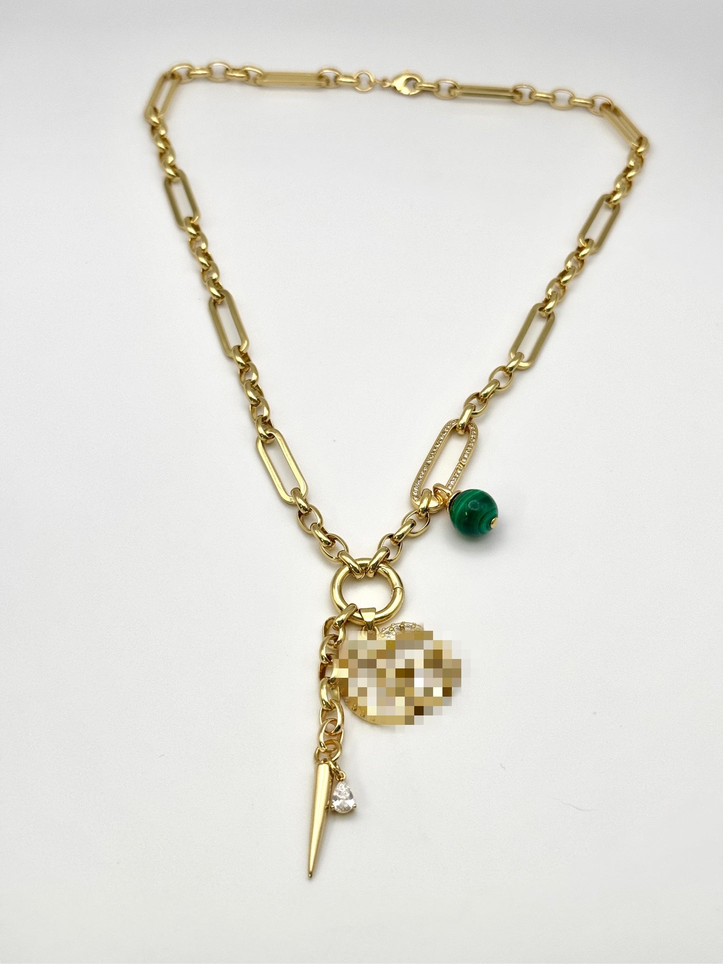 Double G Malachite Necklace