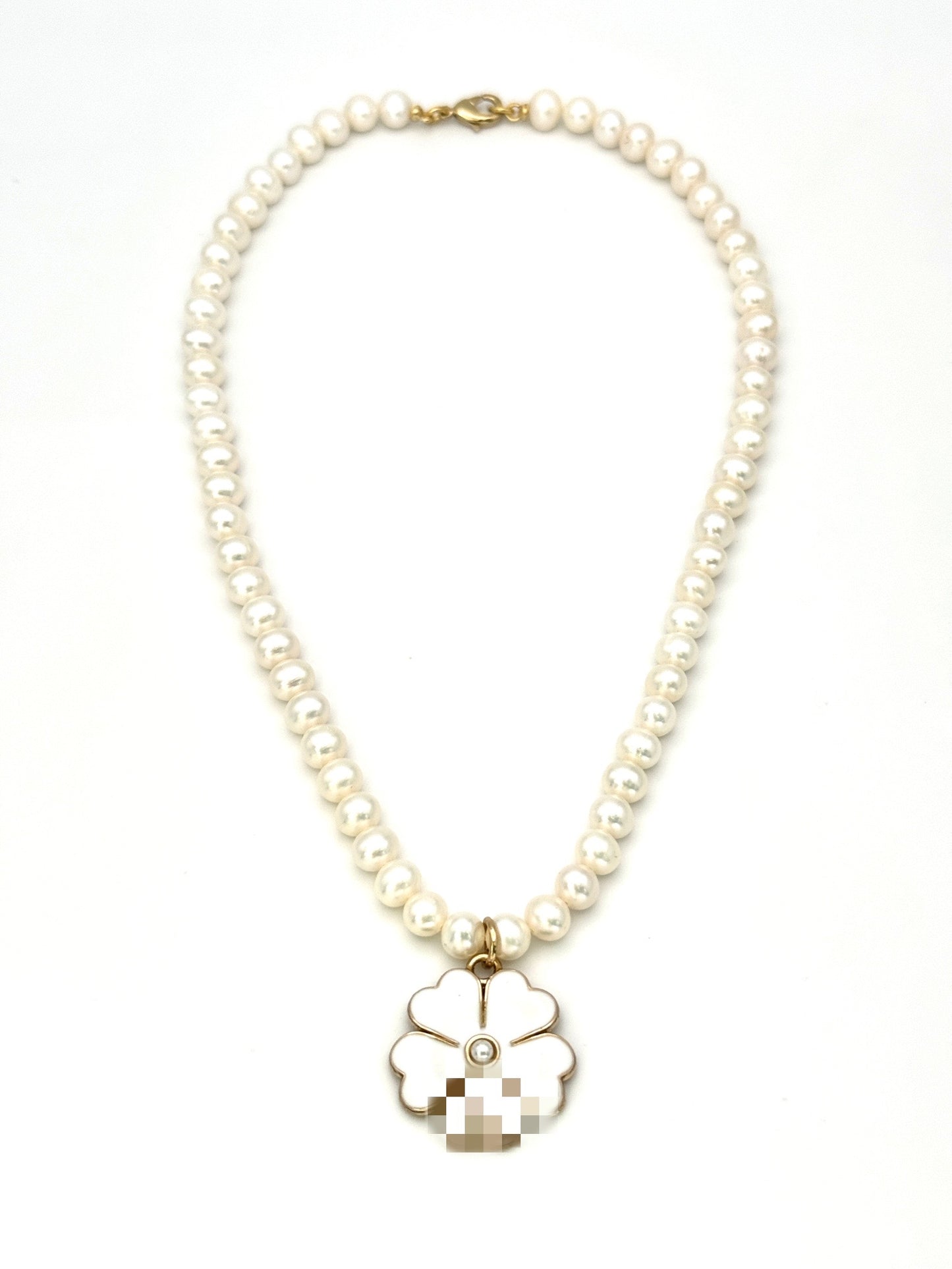 CC Freshwater Pearl Flower Necklace