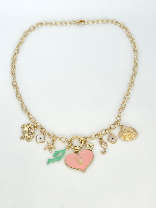LV Beach Day Charm Necklace