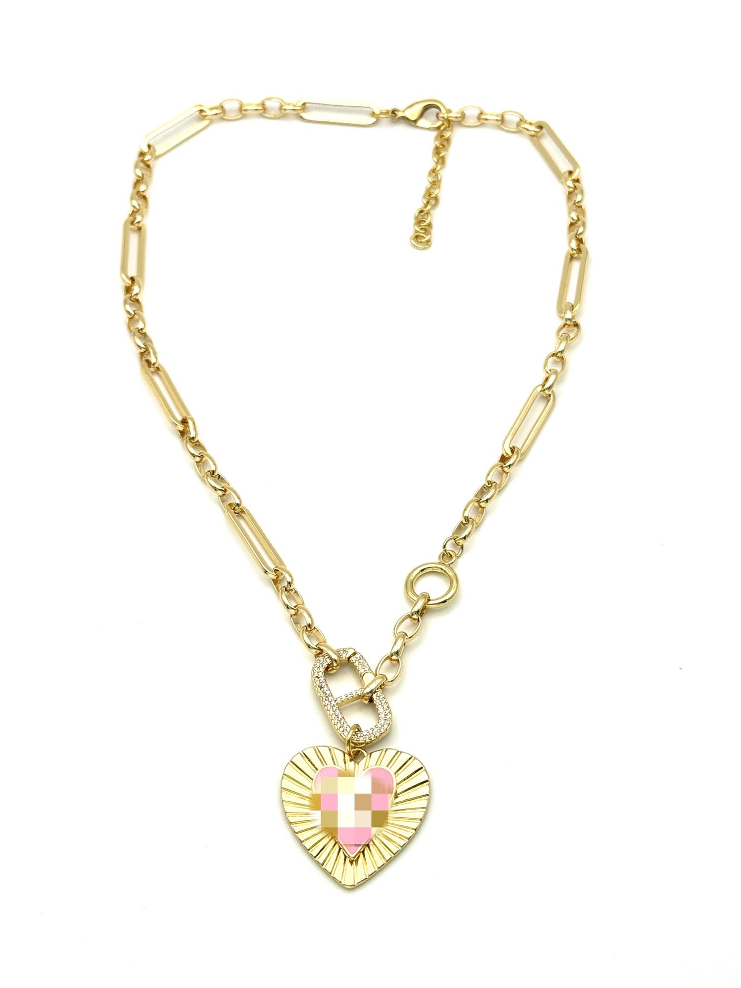 CC Double Heart Necklace