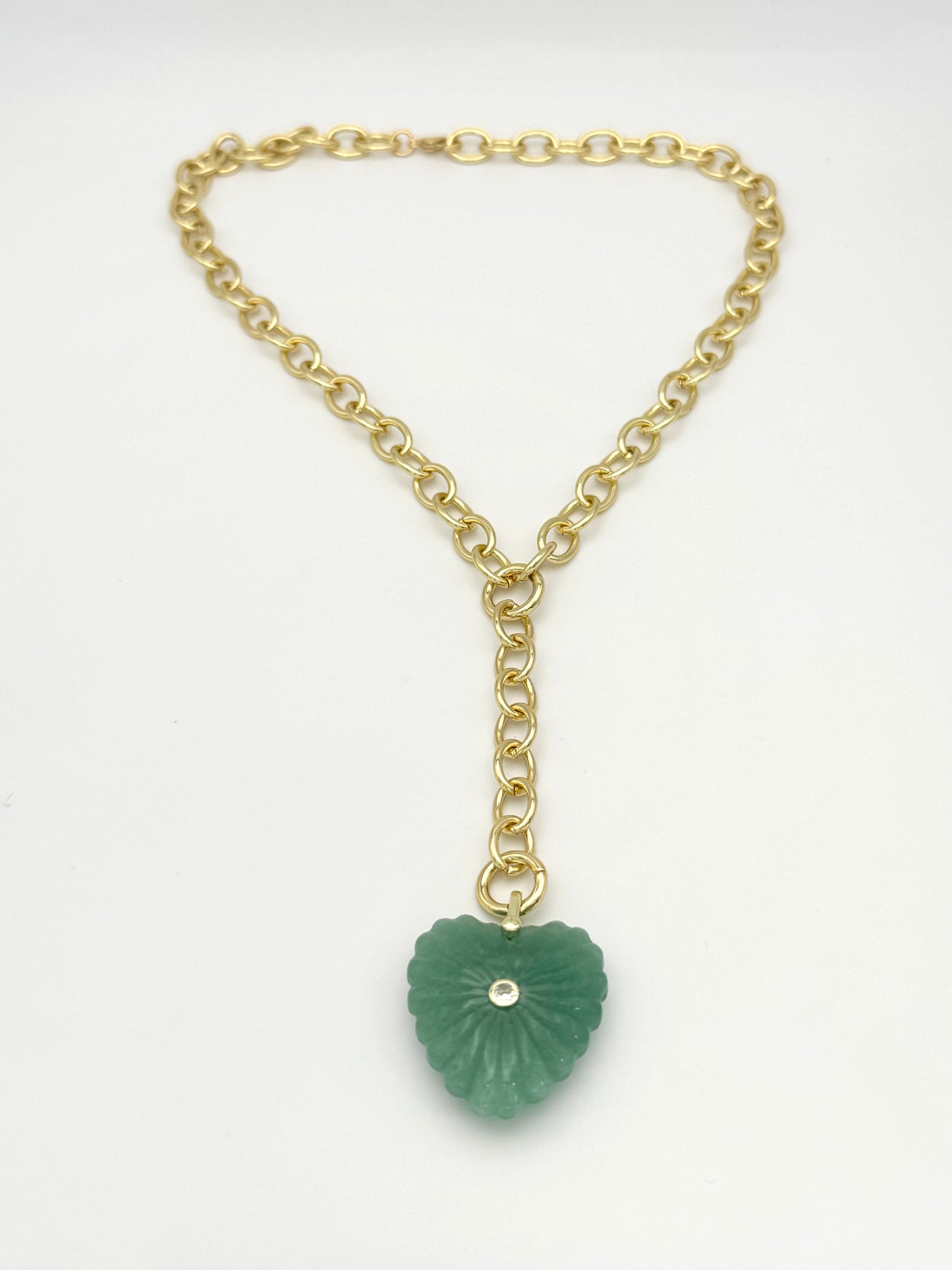 Aventurine Heart Necklace