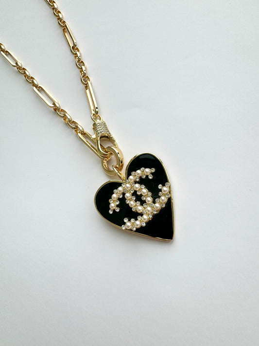CC Pearl Heart Necklace