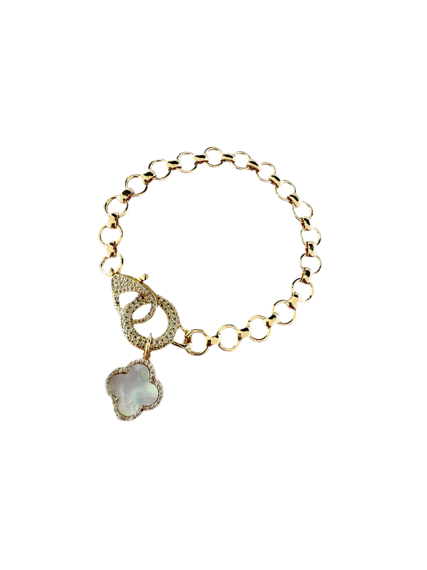 Mother of Pearl Clover Bracelet