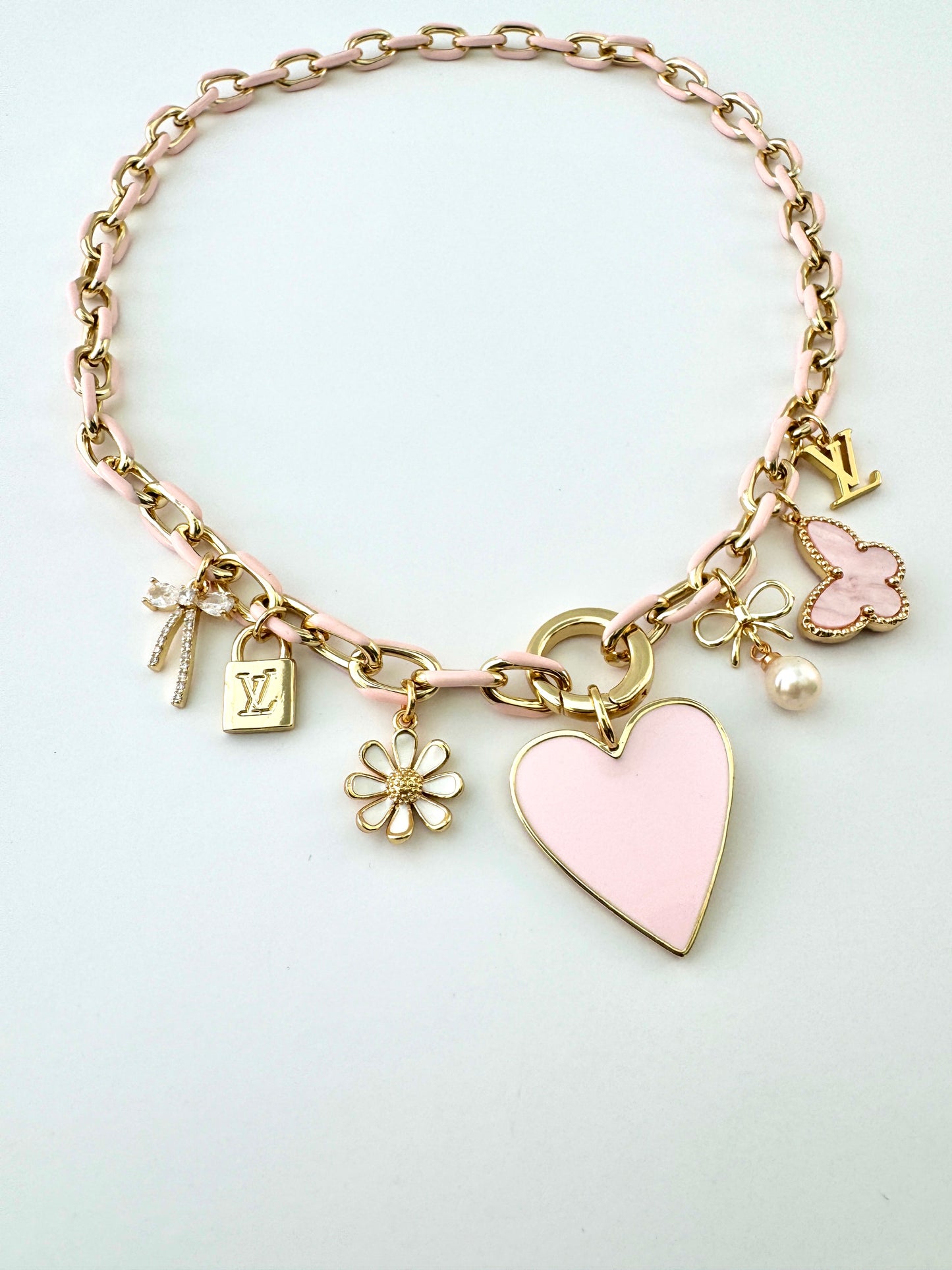 Pretty In Pink LV Necklace