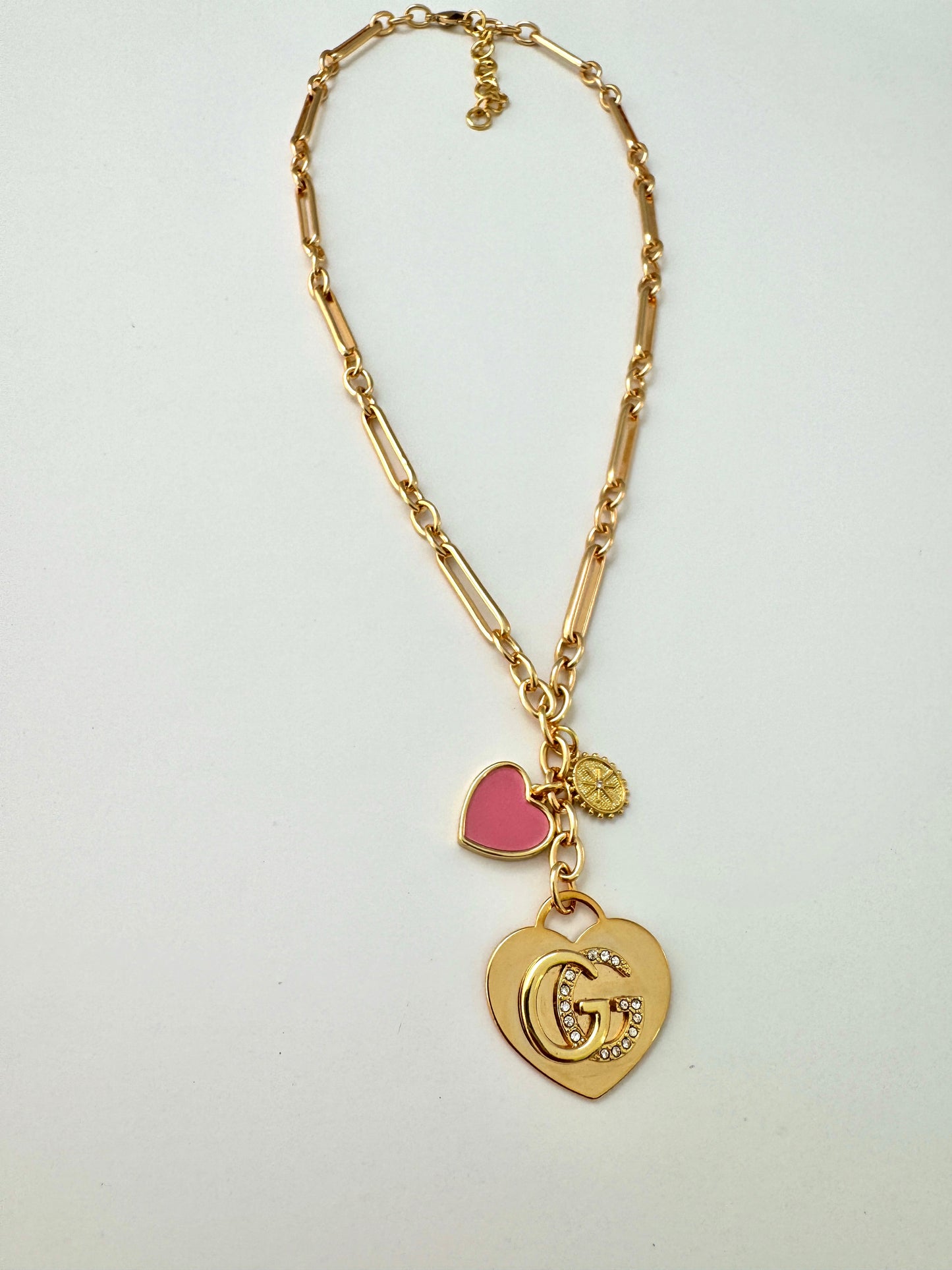 GG Pink Heart Necklace
