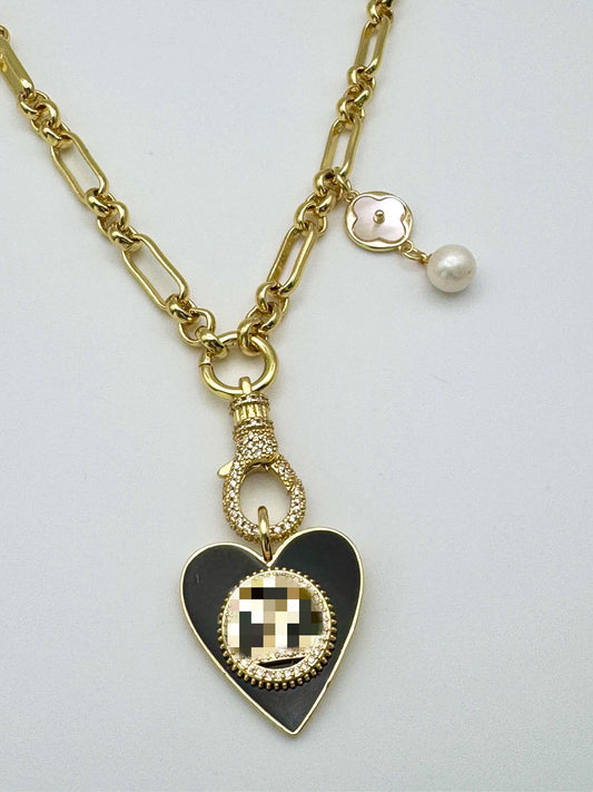 LV Heart Necklace