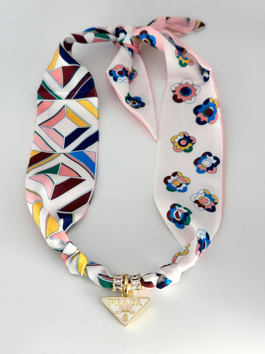 Triangle Designer Scarf Necklace
