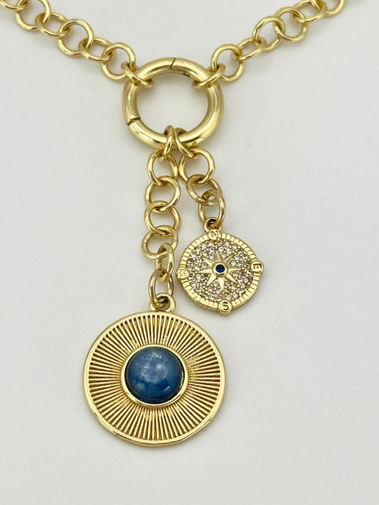 Blue Tigers Eye Necklace