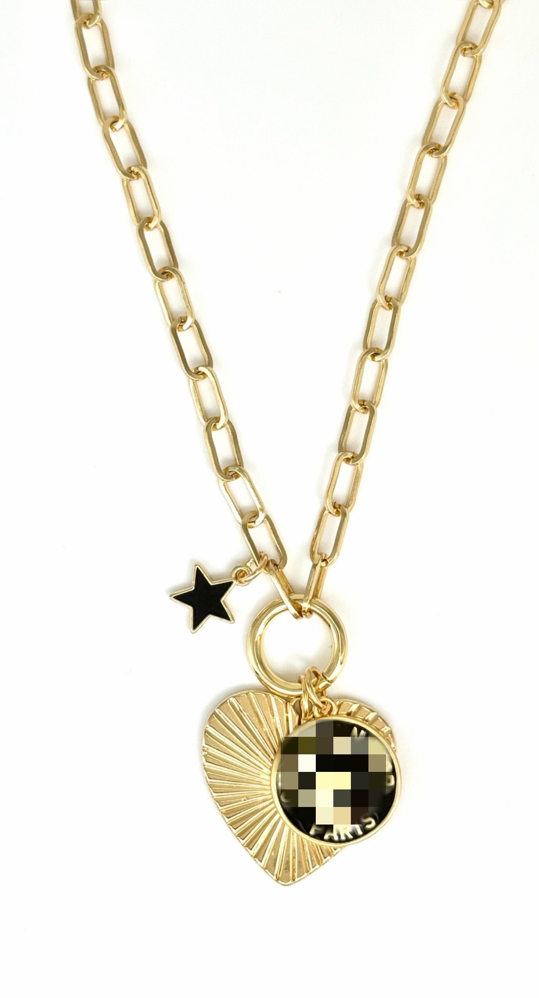 Miss D Star & Heart Necklace