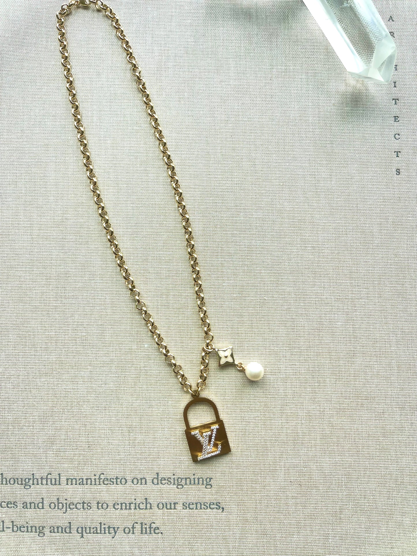 LV Locket With Dangle