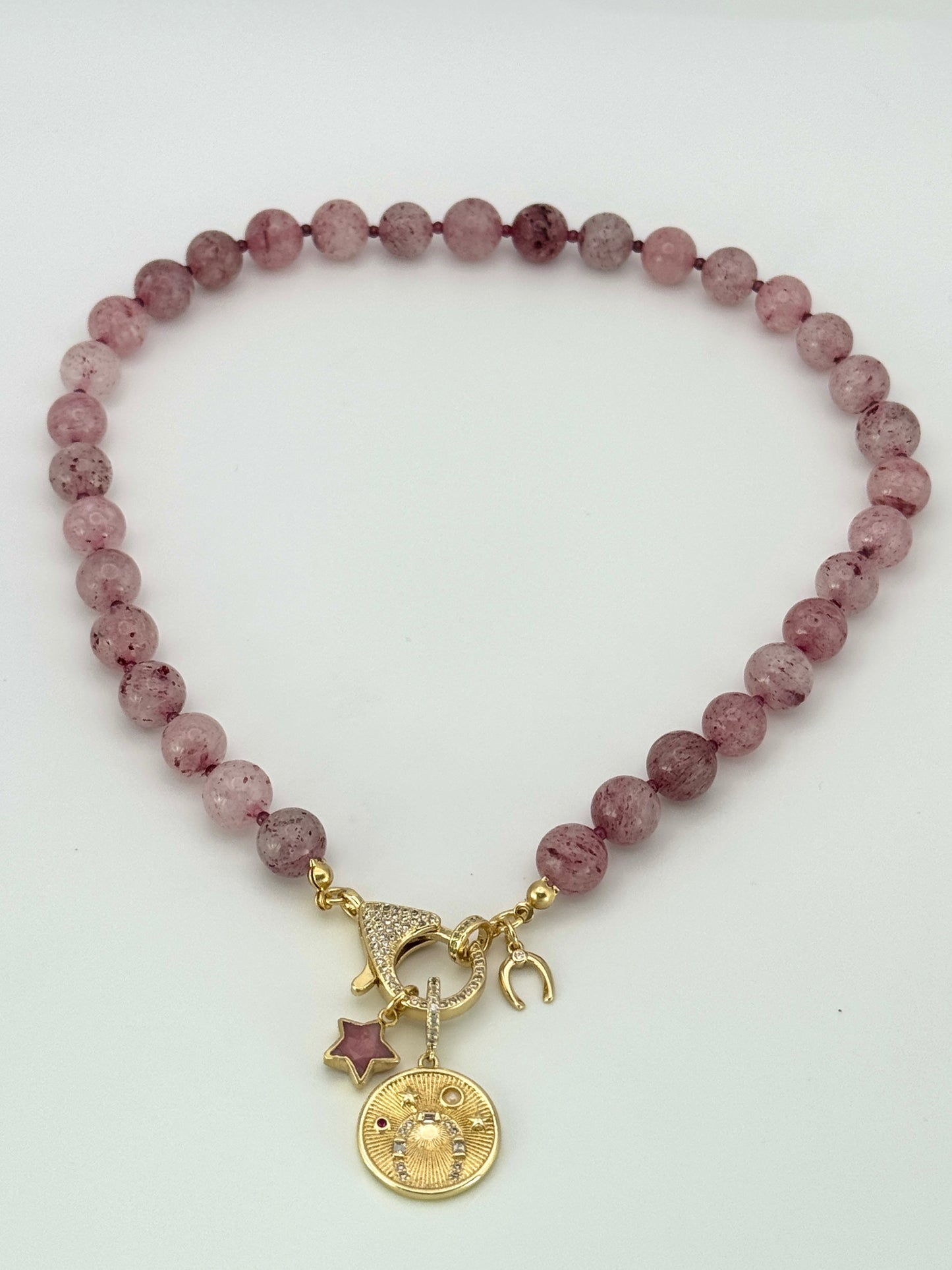 Strawberry Quartz Necklace