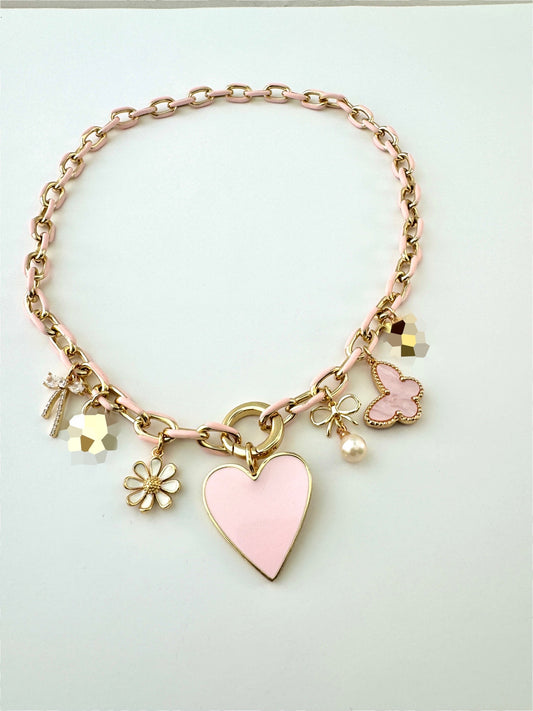 Pretty In Pink LV Necklace