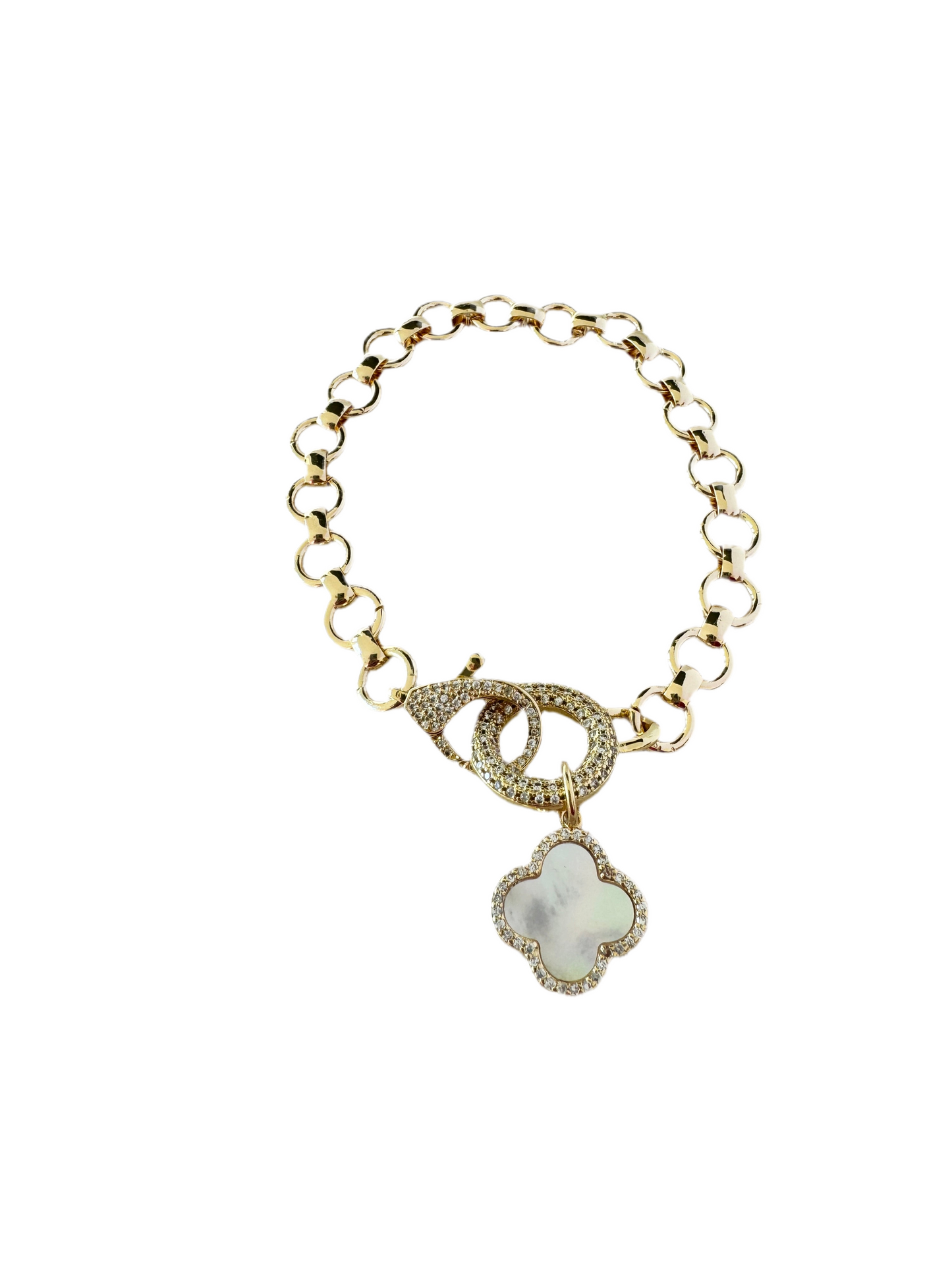 Mother of Pearl Clover Bracelet