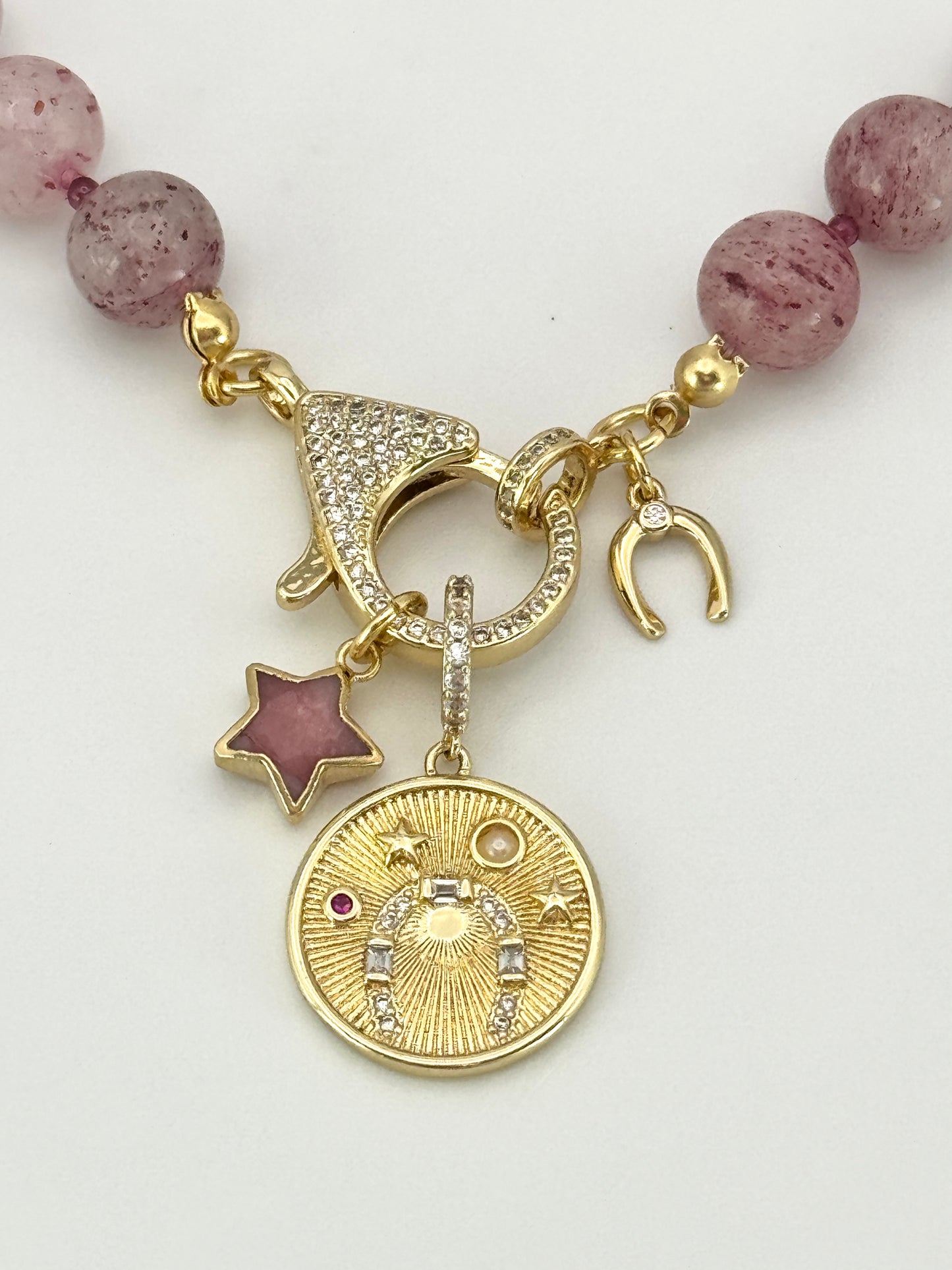 Strawberry Quartz Necklace