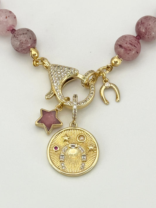 Strawberry Quartz Necklace