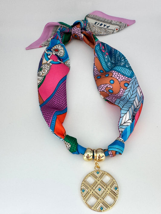 Poppy Scarf Necklace