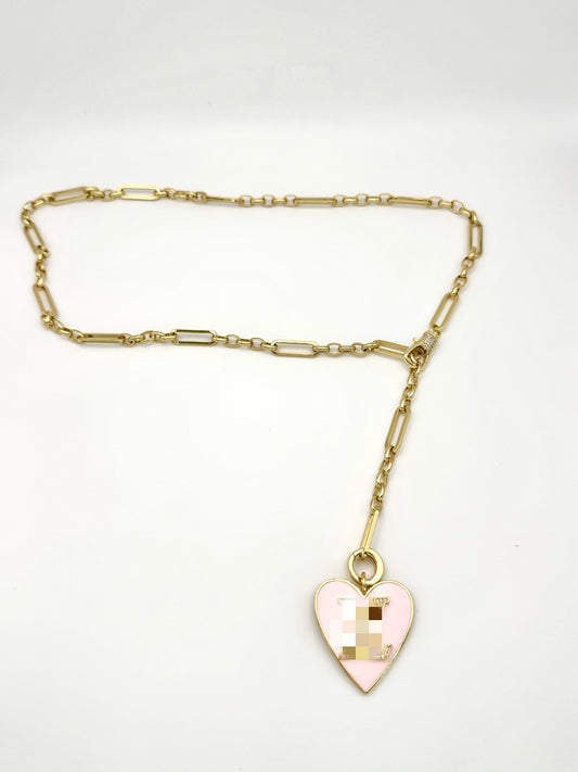 Light Pink LV Necklace