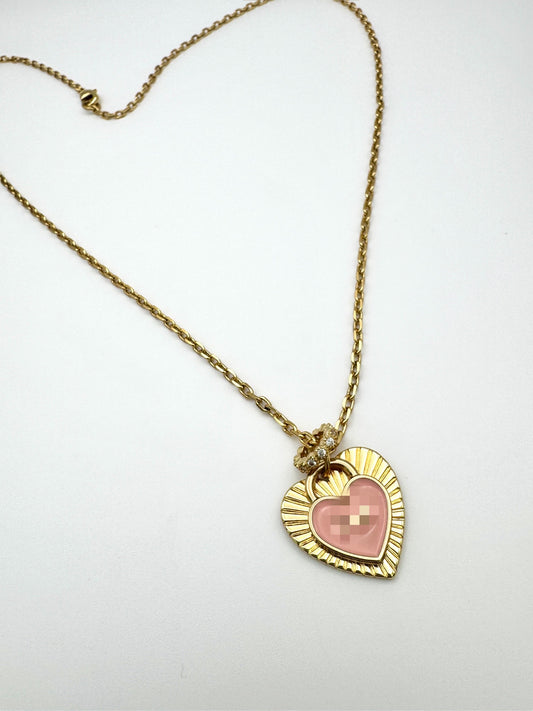 Double Heart Lady Necklace
