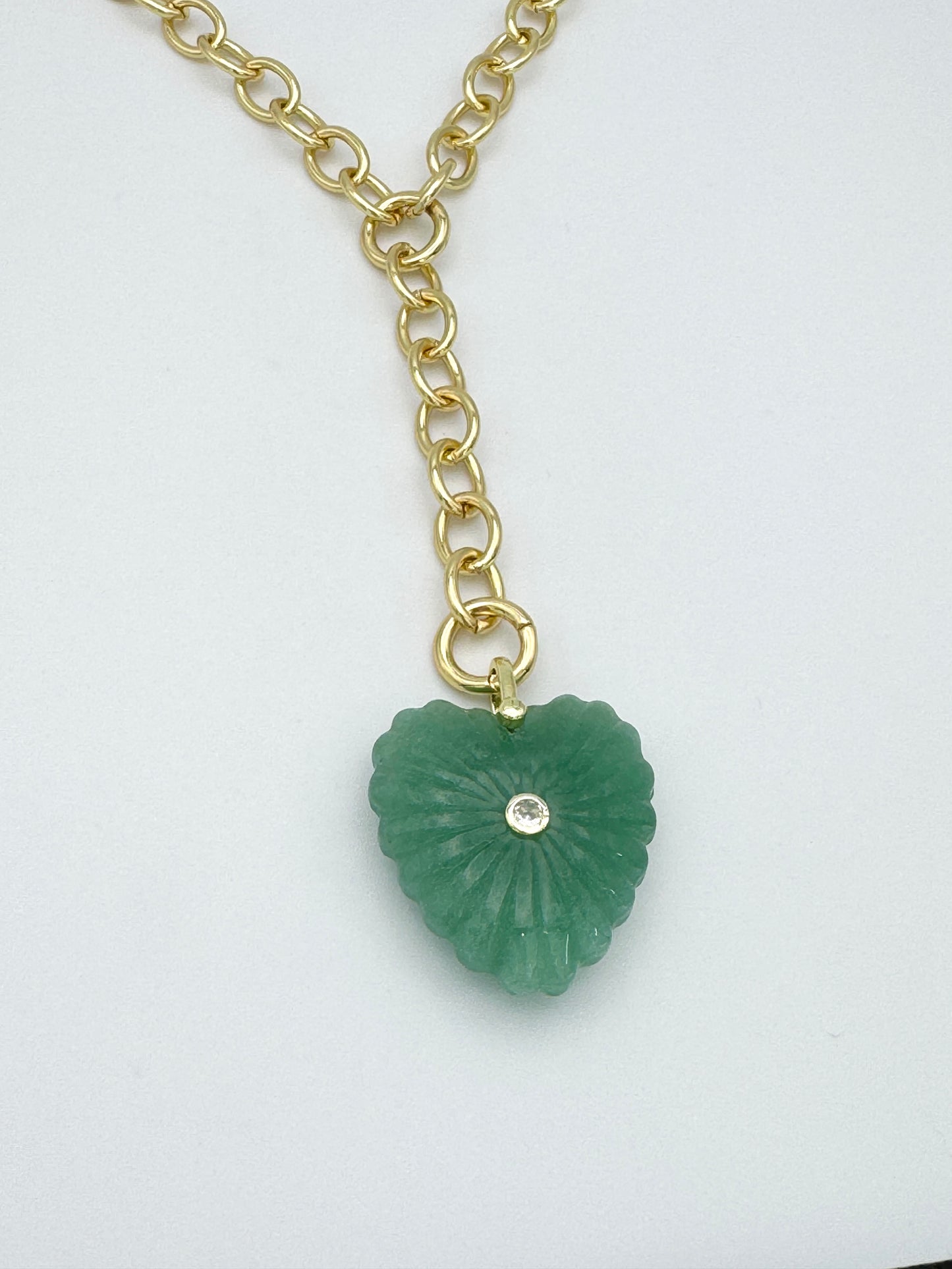 Aventurine Heart Necklace