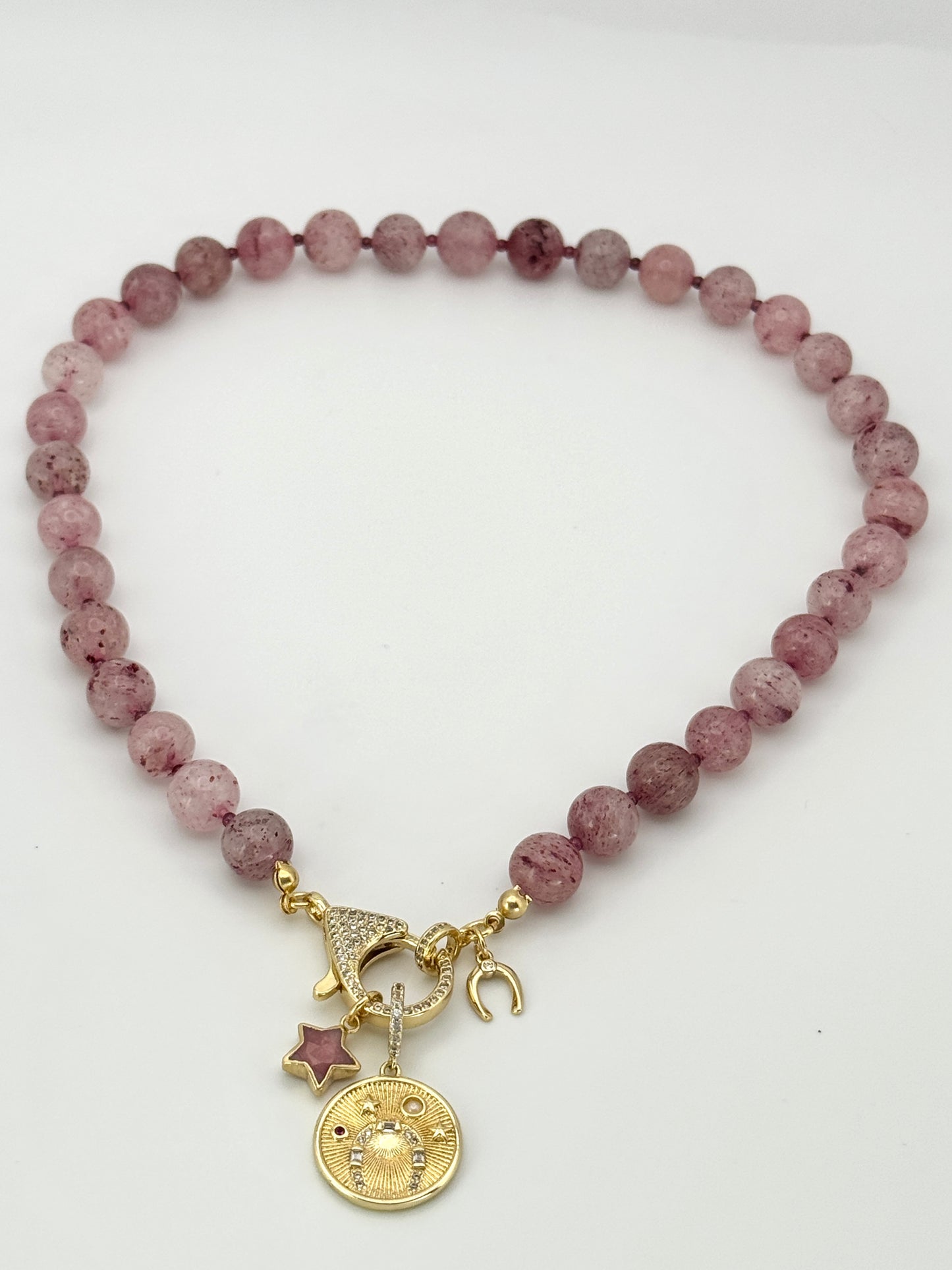 Strawberry Quartz Necklace