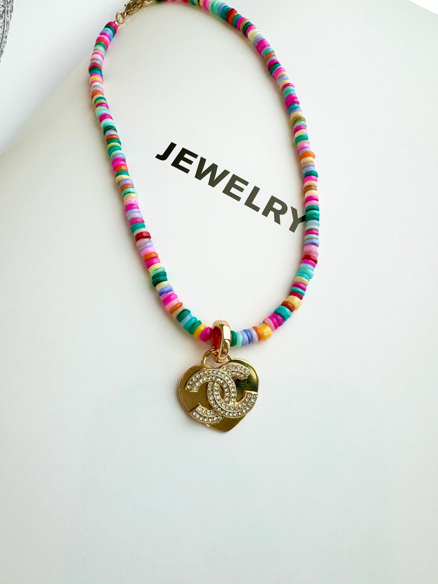 CC Heart Rainbow Necklace