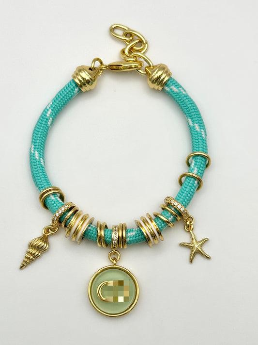 Miss D Turquoise Cord Bracelet