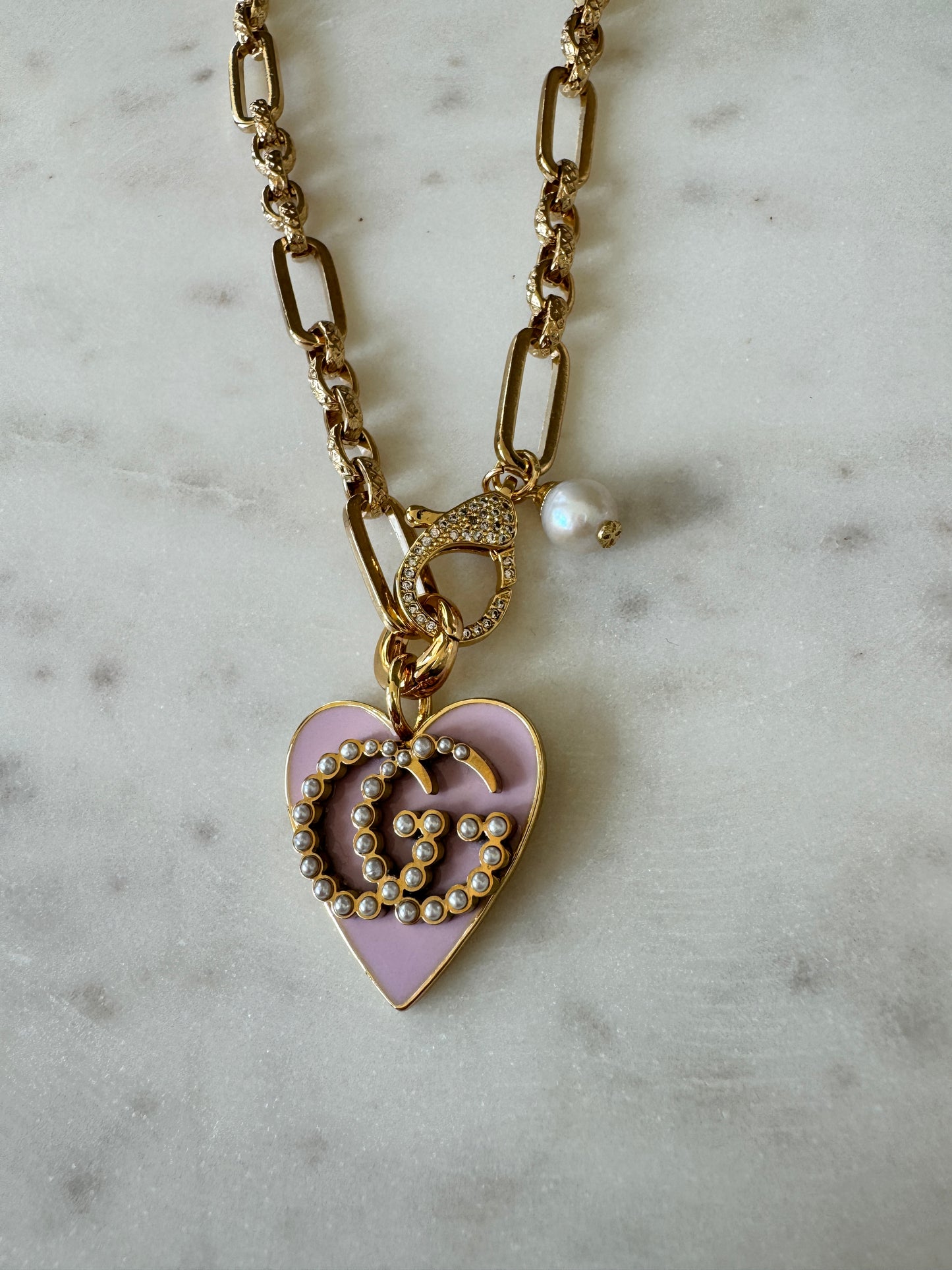 Lavender and Pearls GG Necklace